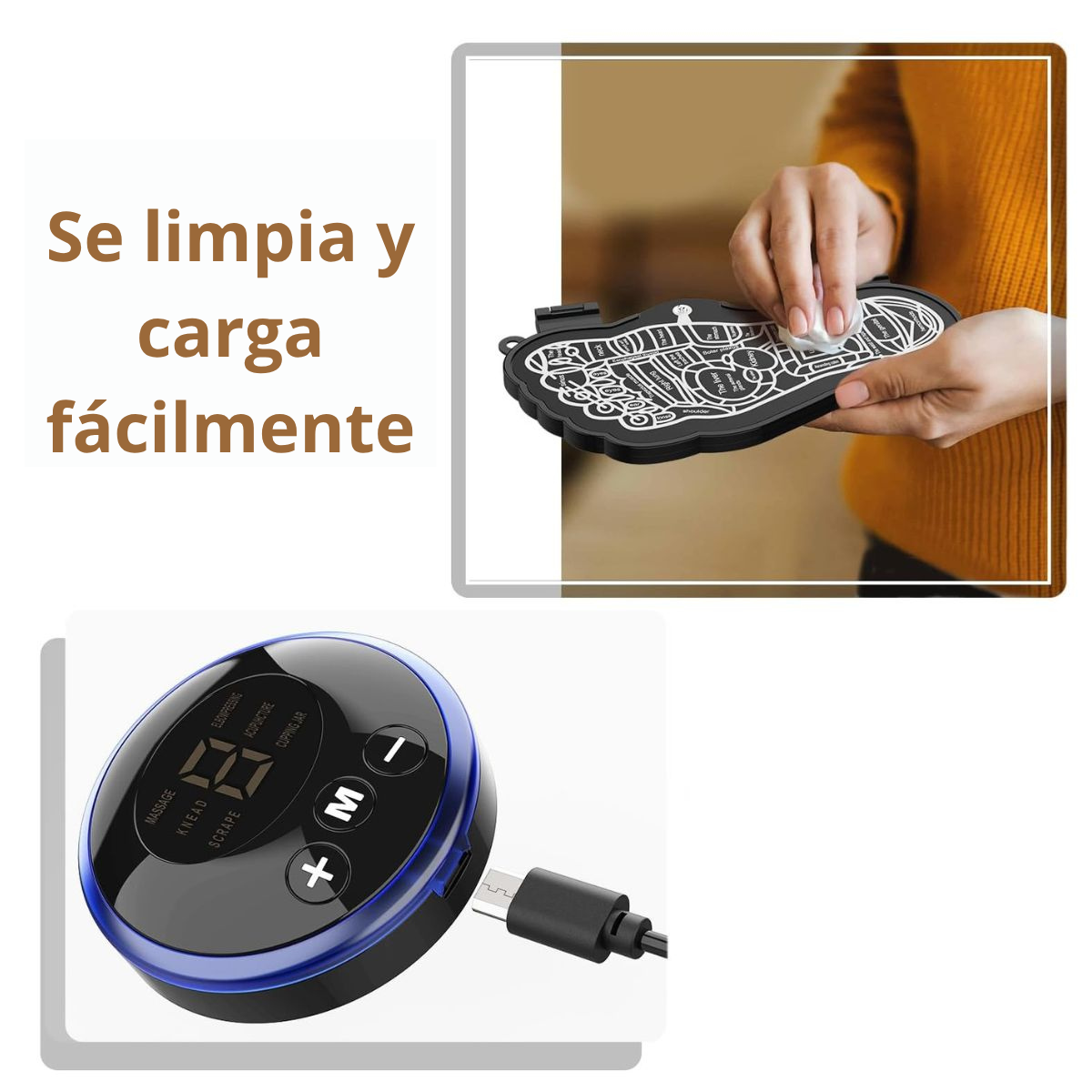 MASAJEADOR DE PIES INTELIGENTE CON CARGA USB